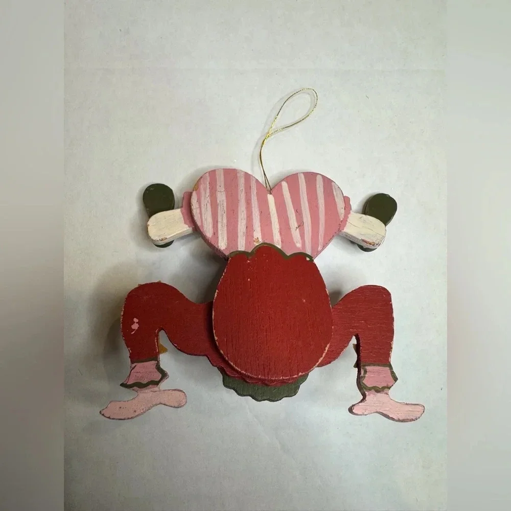 Vintage Clown‎ Wooden Ornaments Wooden Silly Clown